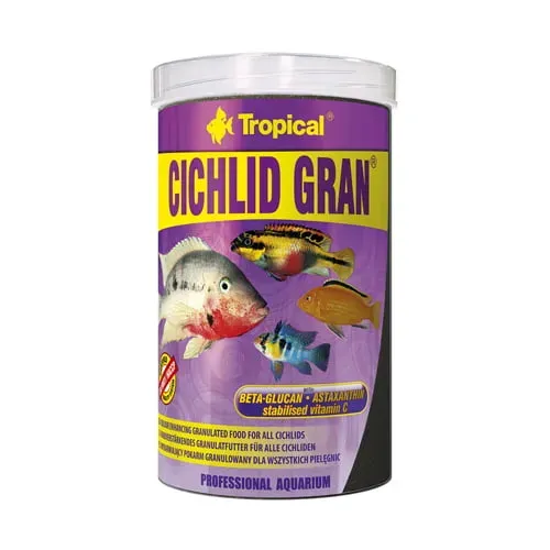 Akvarievalvet Cichlid Gran fiskfoder 100 ml sjunkande