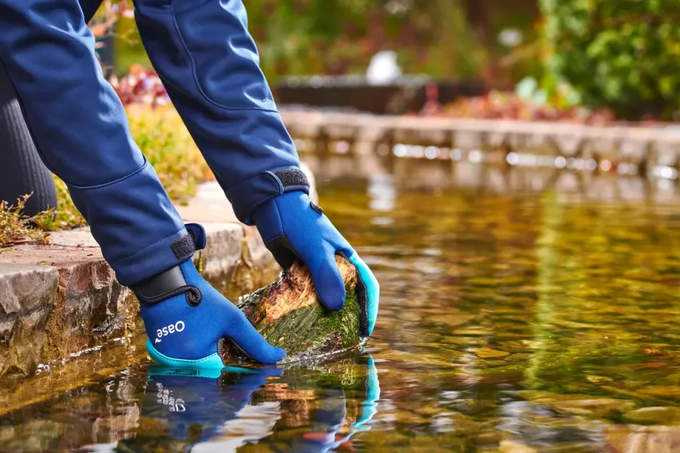Oase Pond Gloves neopren dammhandske M/8 blå