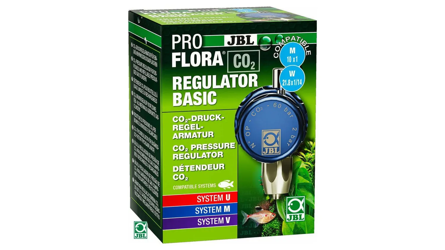 JBL ProFlora CO2 Regulator Basic CO2-regulator titan