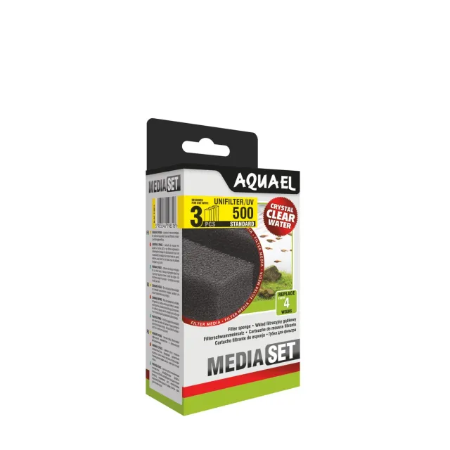 Aquael UNI 500 filterpatron 3-pack reservdel
