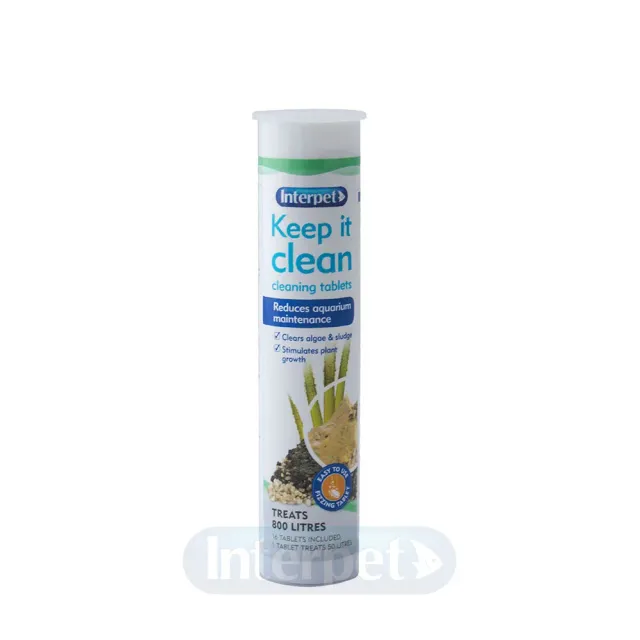 Interpet Keep It Clean akvarietabletter 16-pack klarvatten