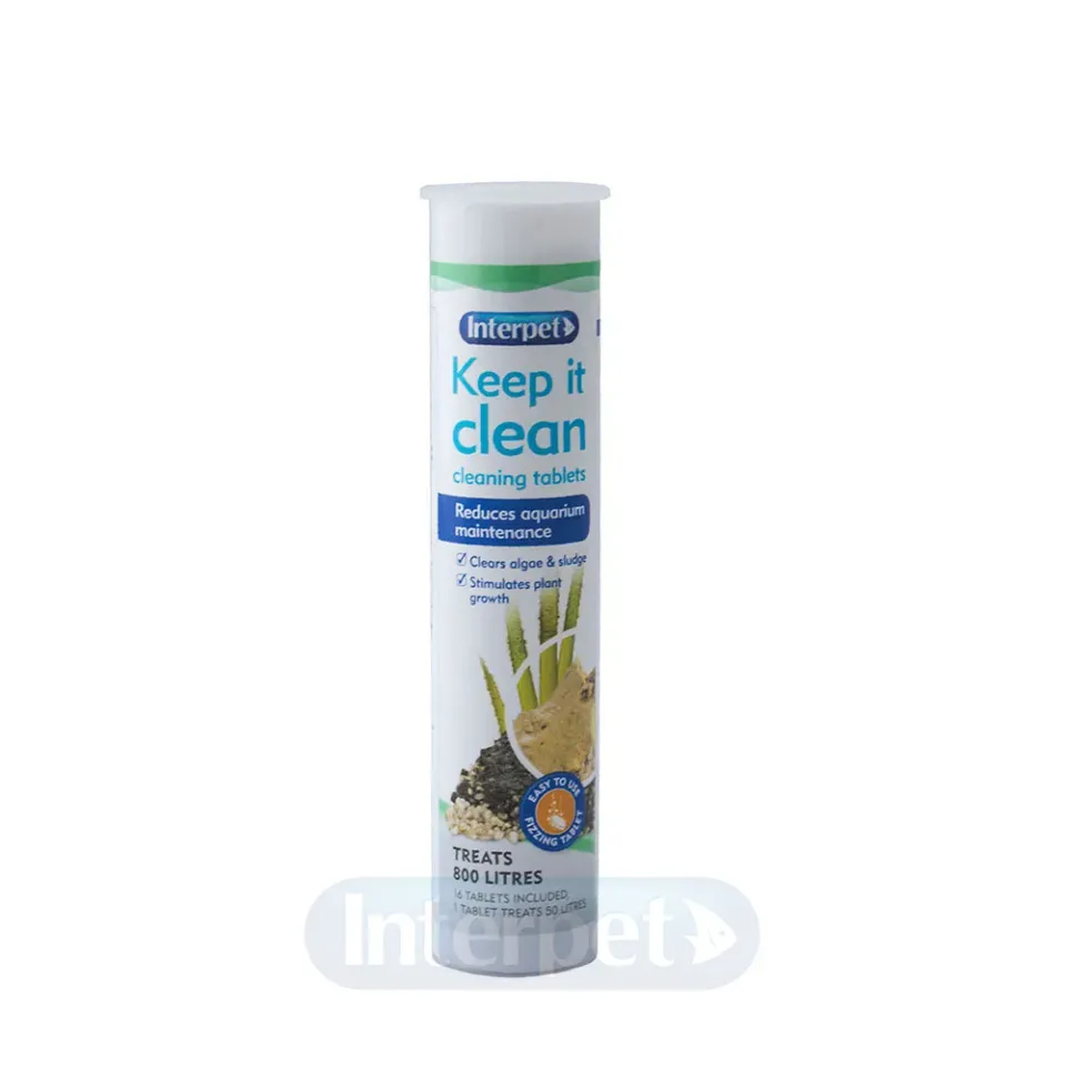 Interpet Keep It Clean akvarietabletter 16-pack klarvatten