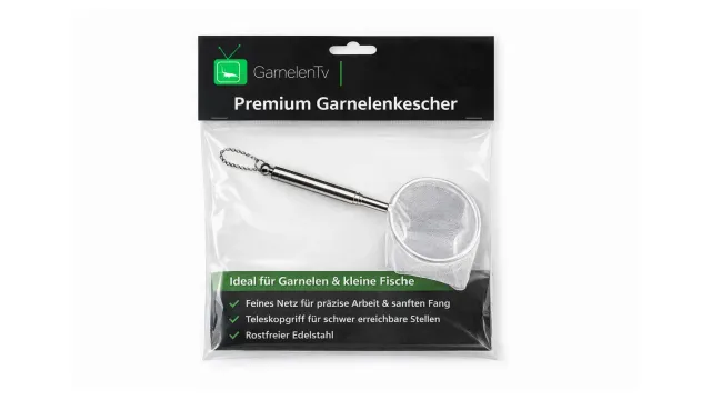 Garnelen TV Premium håv 8 cm teleskop finmaskig