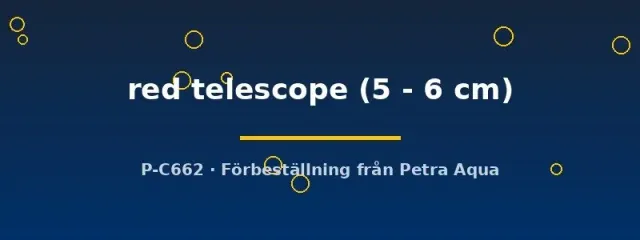 Näsets Ciklidhobby red telescope 5–6 cm guldfisk kallvatten